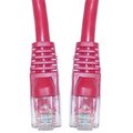 Cable Wholesale Cable Wholesale Cat5e Red Ethernet Crossover Cable; Snagless/Molded Boot; 1 foot 10X6-33701